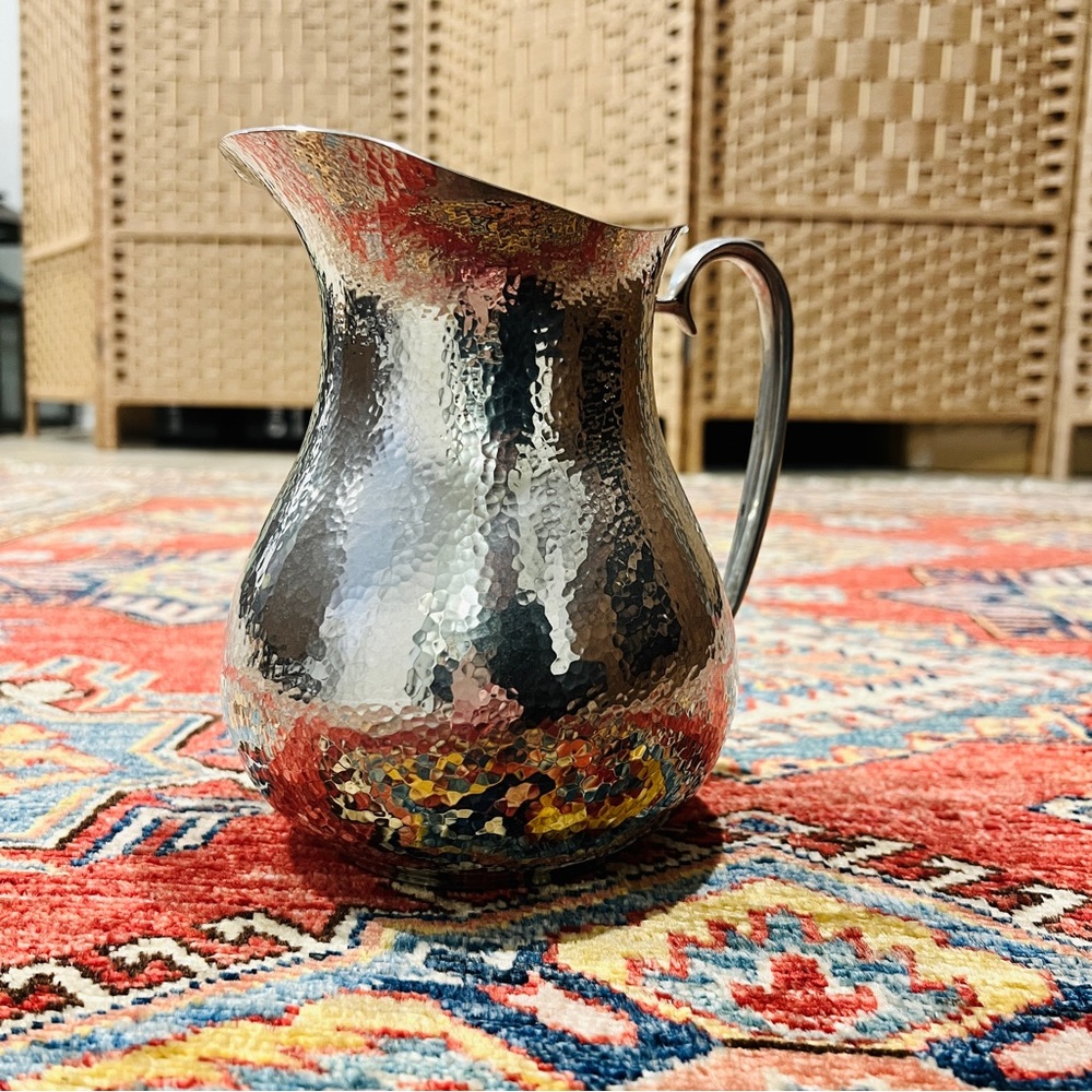 Hammered pewter pitcher - Patriot Pewter by Ginkgo